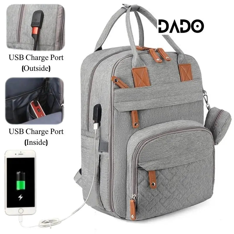Diaper Bag Backpack Baby Essentials Travel Tote Multifunction | Yazijico™ 