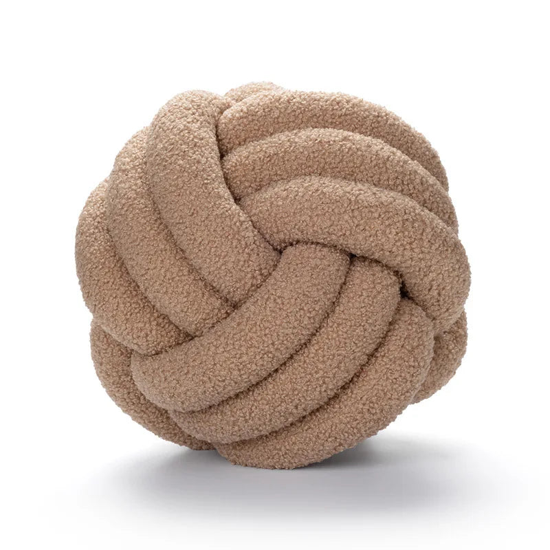 Hand-knotted Ball Throw Pillow | Yazijico™ 