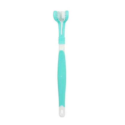 Three Sided Pet Toothbrush Cleaning