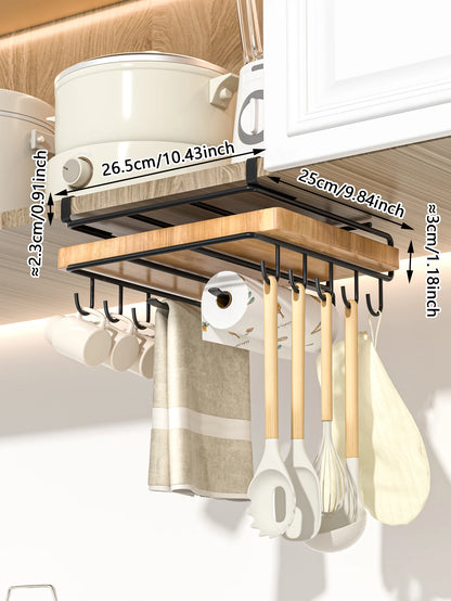 Hanging rack under kitchen cabinet  | Yazijico™ 