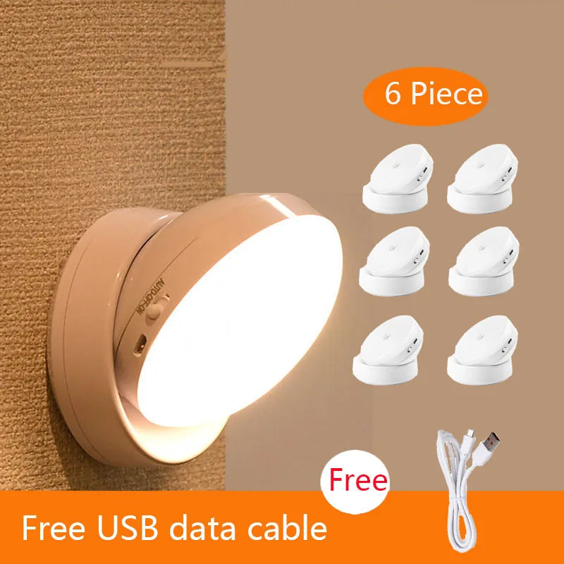 Motion Sensor Light Wireless Lamp USB Rechargeable | Yazijico™ 