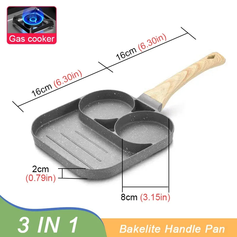 Hole Frying Pot Pan Thickened Omelet 