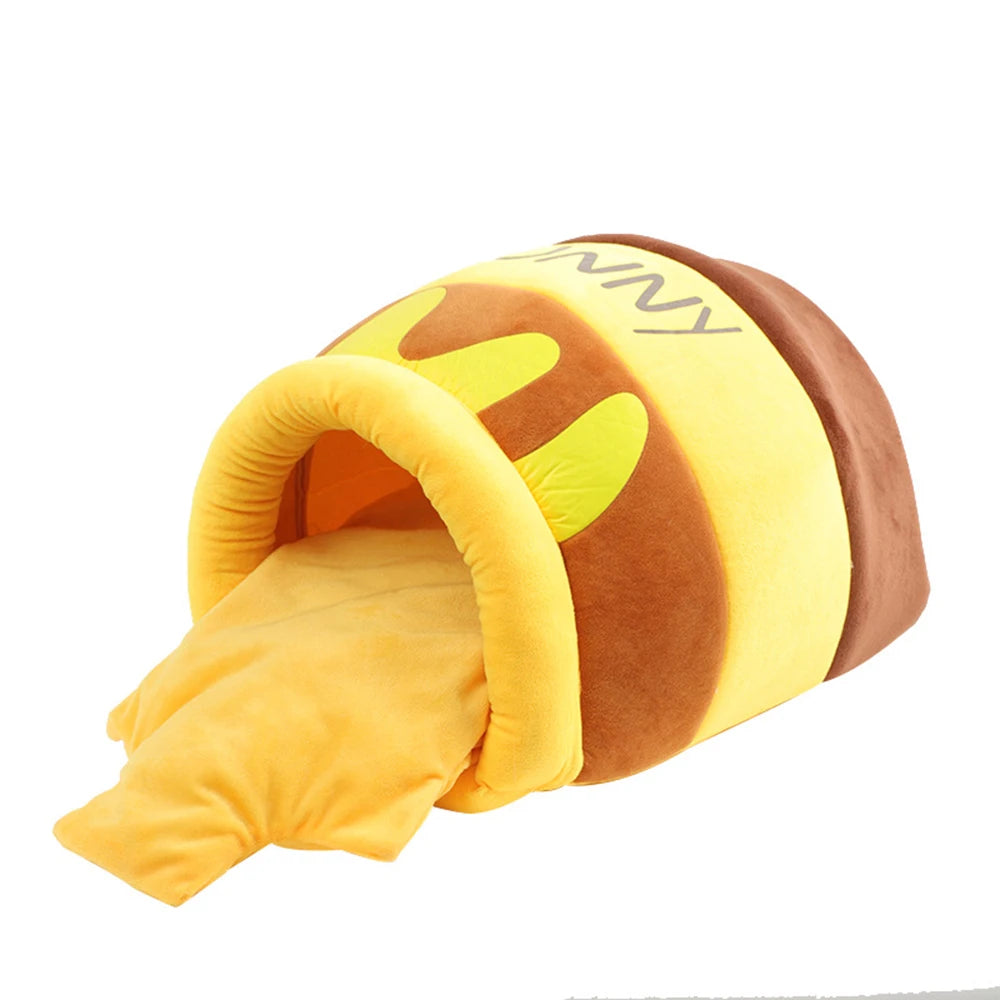 Cat Bed House Removable Plush Mat Cats Four Seasons | Yazijico™ 