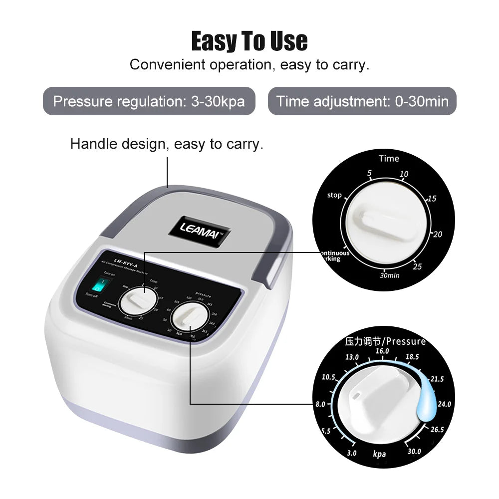 Cavity Electric Air Pressure Leg Waist Hand Massager 