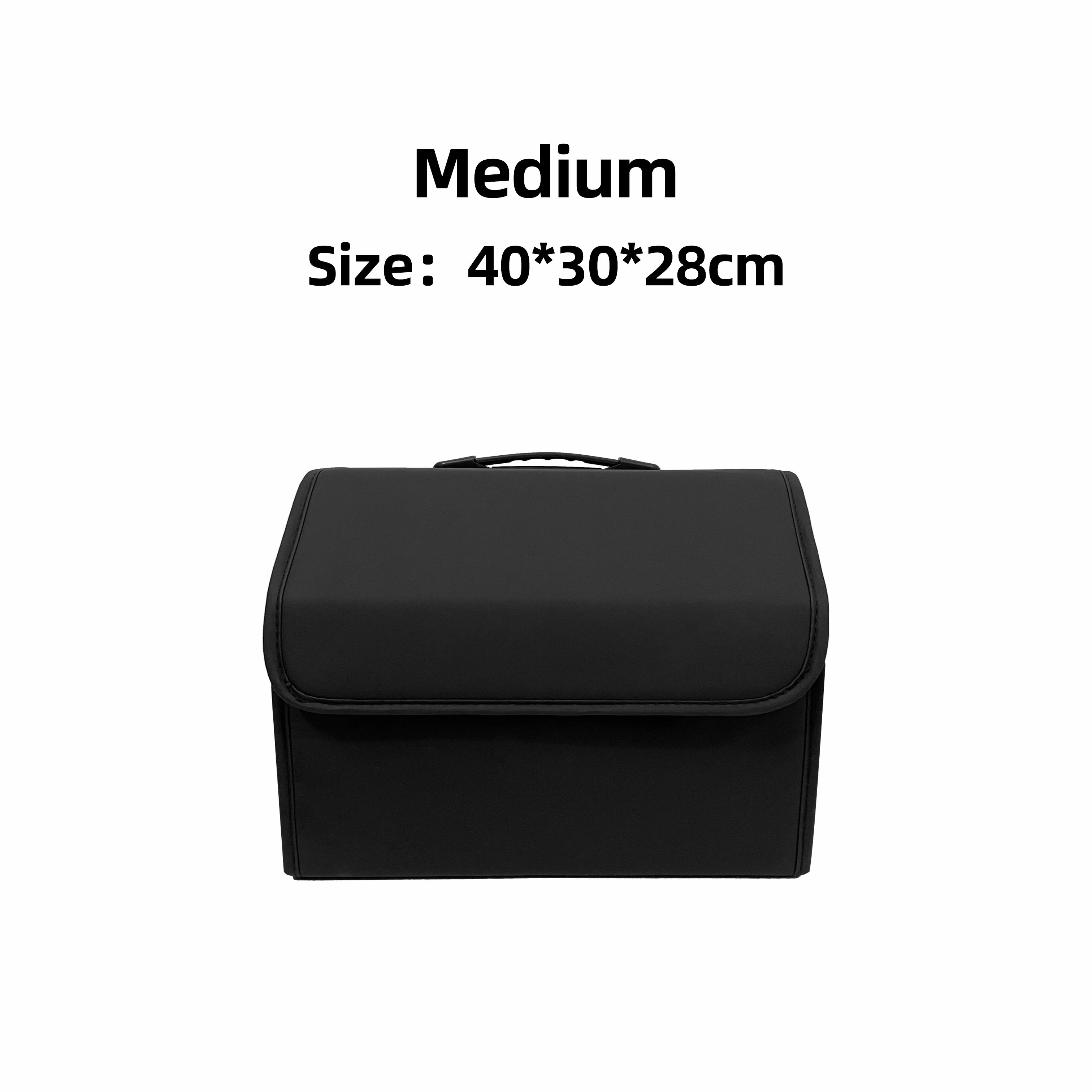 Car Storage Box Large Capacity Auto Trunk Organizer Boxes Leather | Yazijico™ 