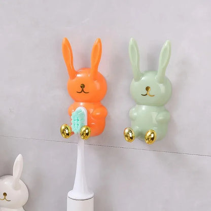 Cartoon Rabbit Toothbrush Holder Wall Mounted | Yazijico™