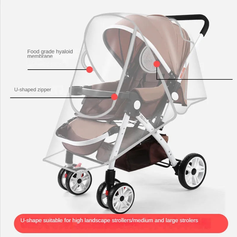 Universal Baby Trolley Rain Cover | Yazijico™ 