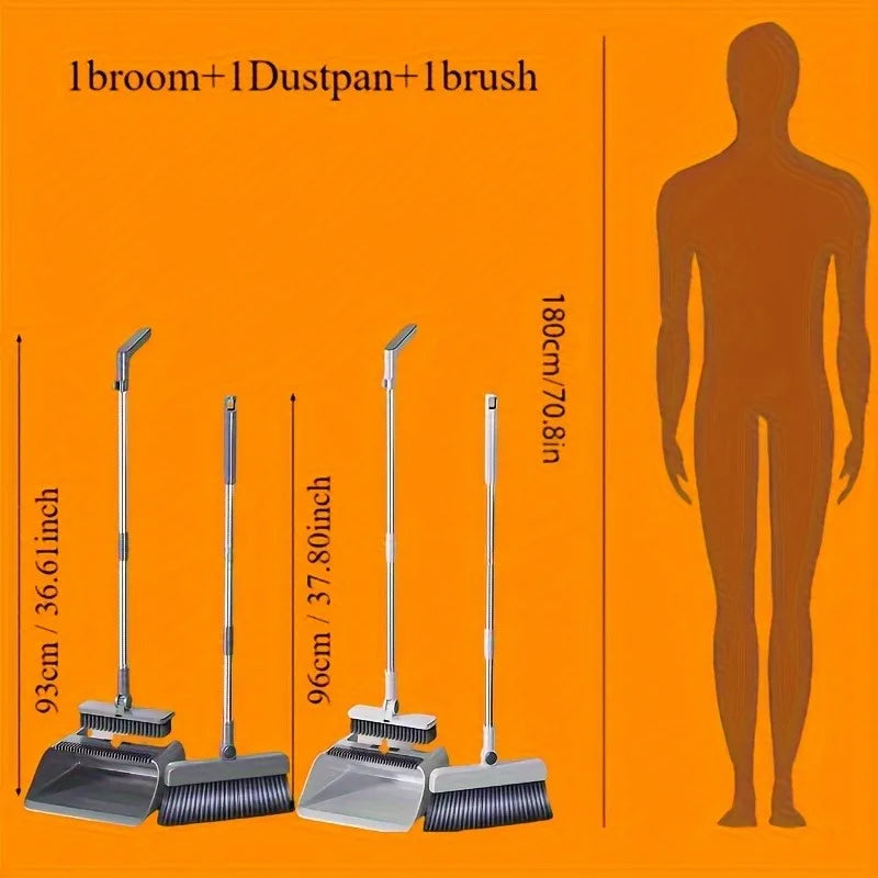 Yazijico™ Thickened Broom Dustpan Floor Brush - Yazijico™ 