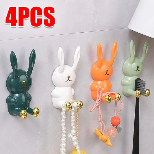 Cartoon Rabbit Toothbrush Holder Wall Mounted | Yazijico™