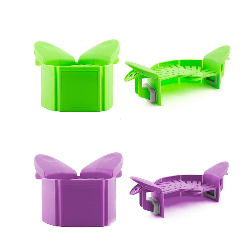 Silicone Clip-on Pan Pot Strainer Anti-spill