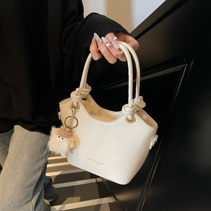 Sweet Style Zipper PU Square Shoulder Bag