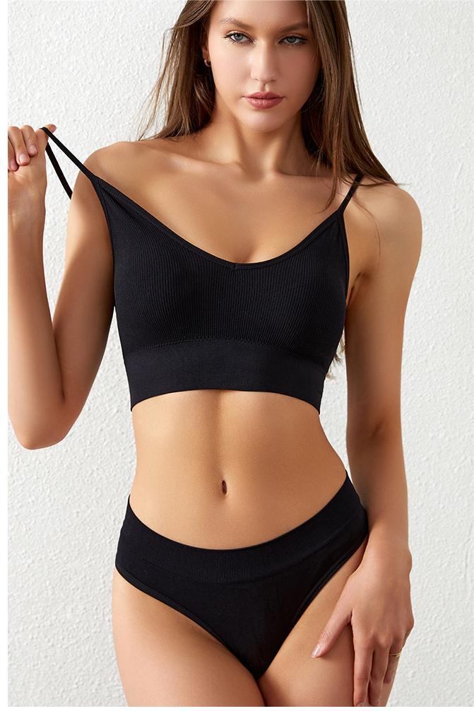 Thin -steel -free Rim Sports Suspender Vest & Panties