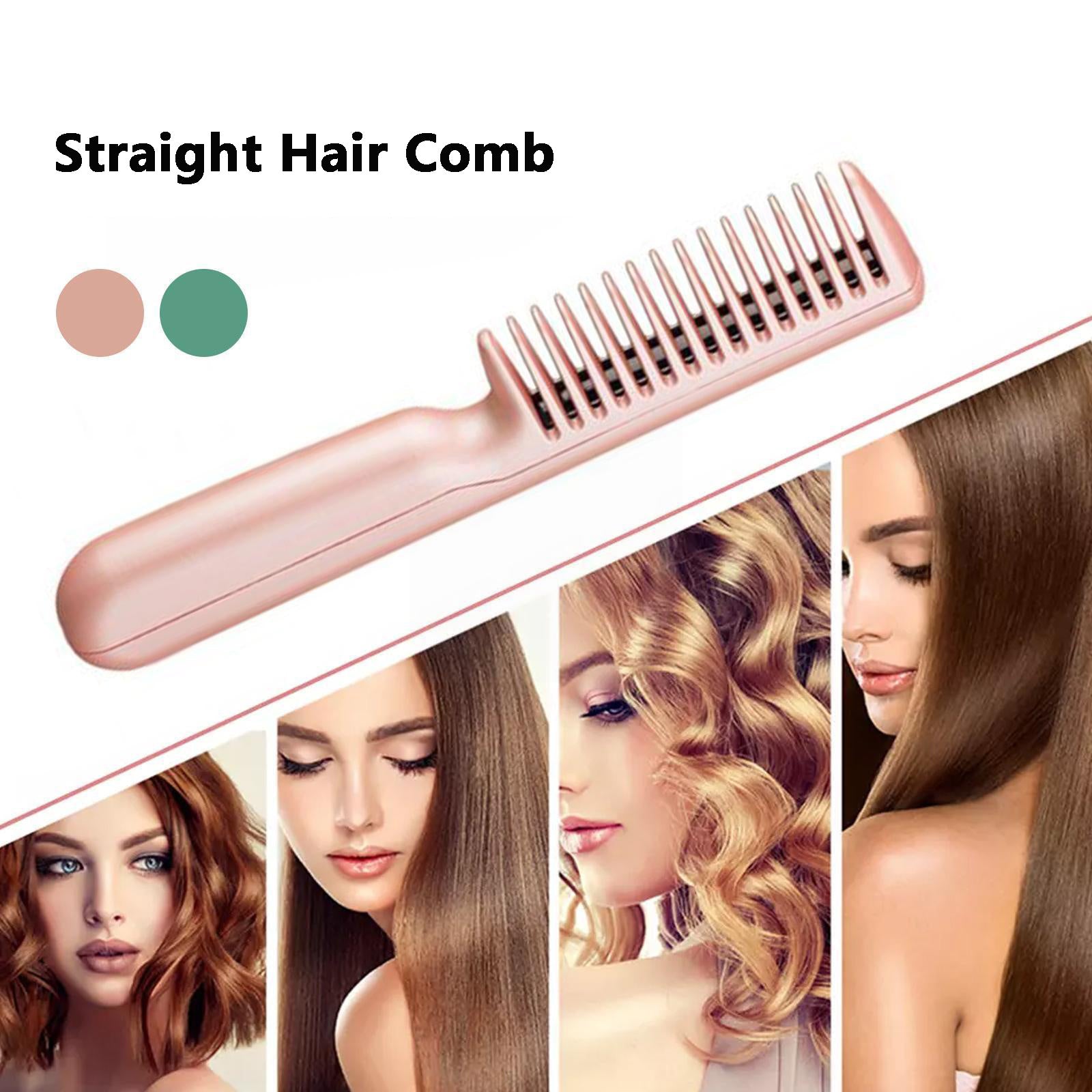 Wireless Straight Hair Comb Portable USB Charging 