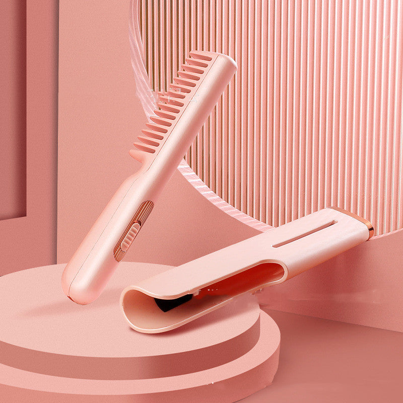 Wireless Straight Hair Comb Portable USB Charging 