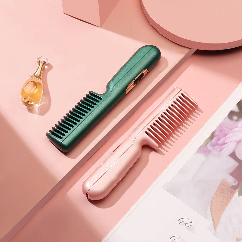Wireless Straight Hair Comb Portable USB Charging 