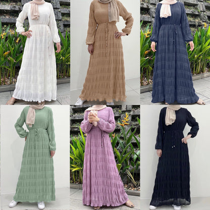 Women's Middle East Fashion Sweet Chiffon Dress