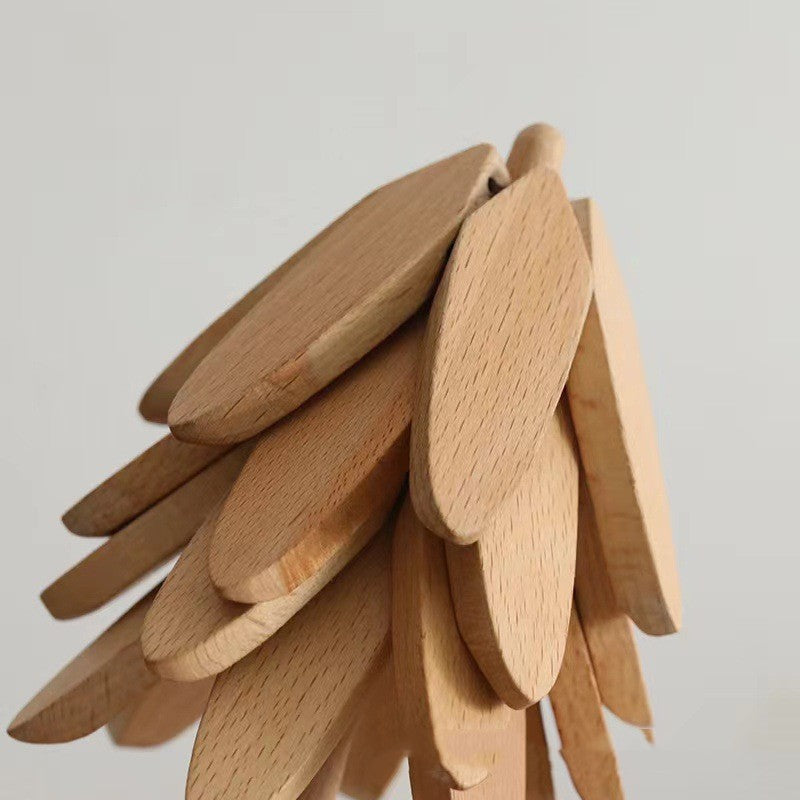 Wooden Tree Folding Coaster Black Walnut 
