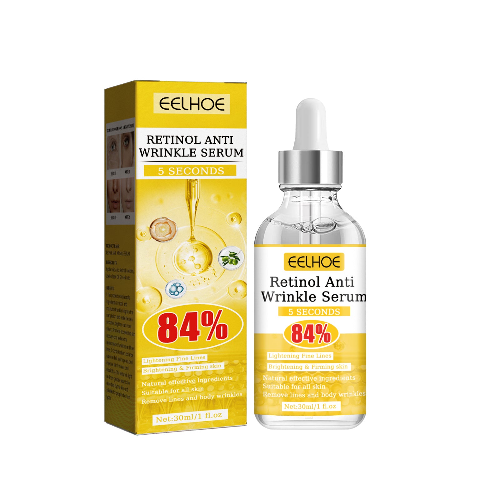 Retinol Anti Wrinkle Firms Facial Skin EELHOE | Yazijico™ 