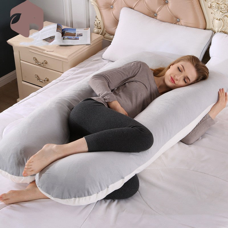Oreiller en coton en forme de U pour femmes enceintes | Yazijico™