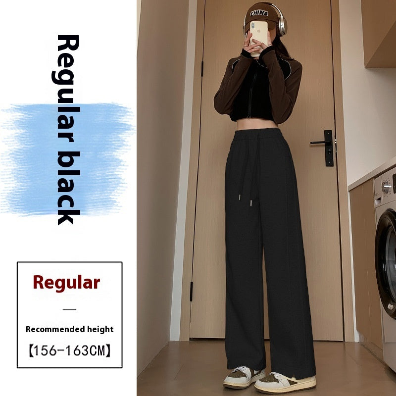 High Waist Long Thin Straight Sports Sweatpants| Yazijico™ 