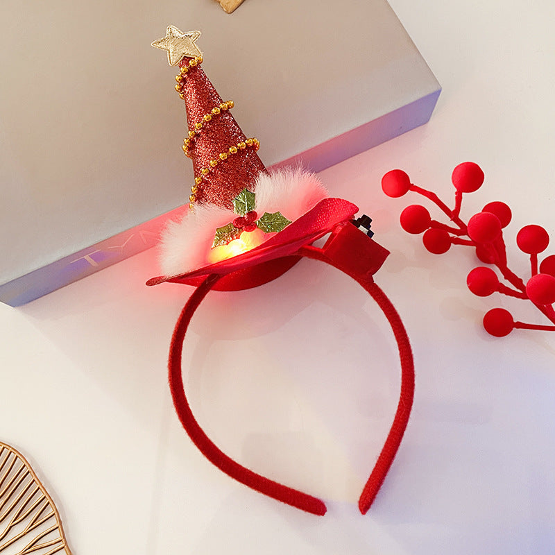 Christmas With Light Headband Snowflake Women's | Yazijico™