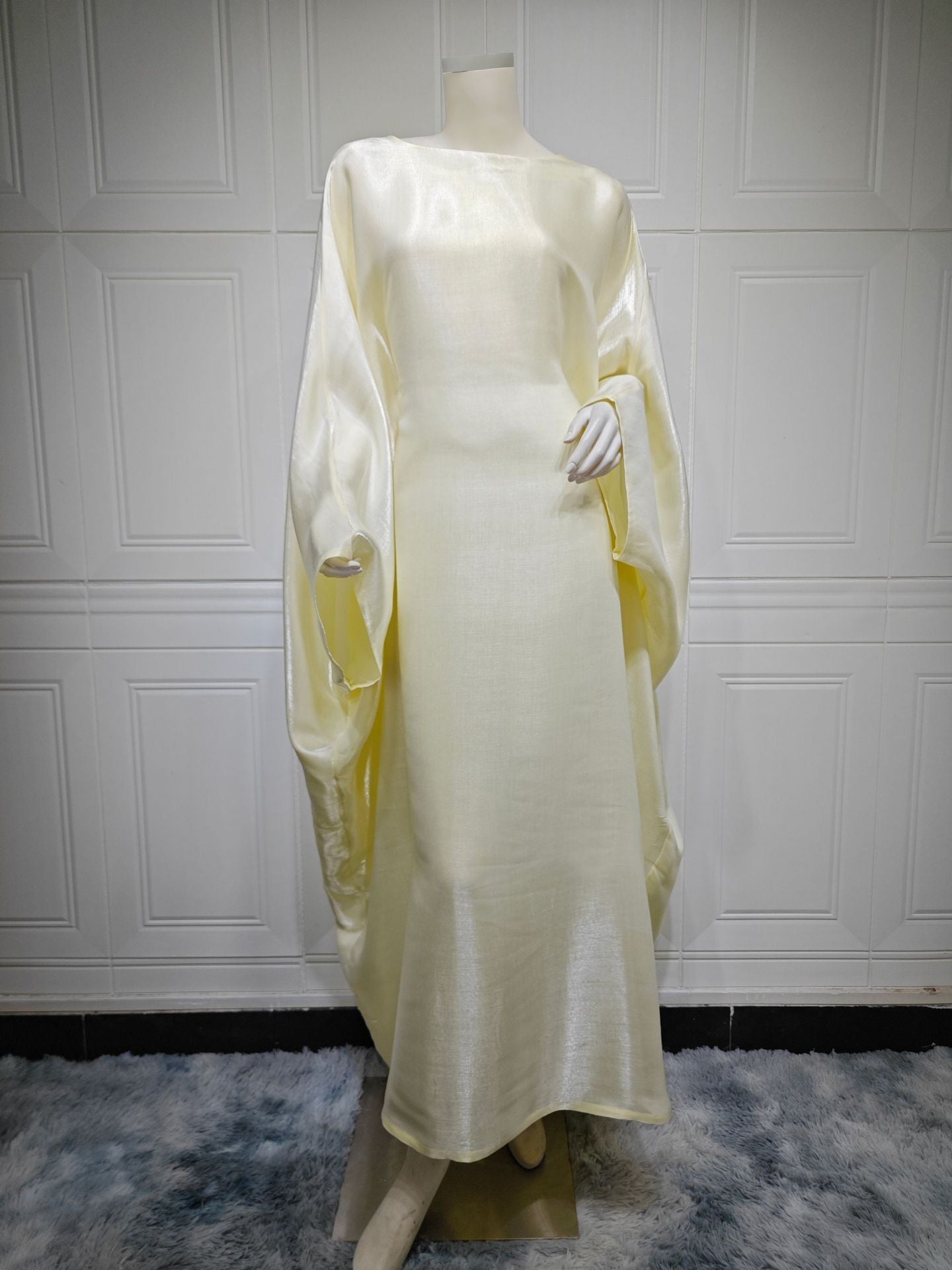 Middle East Fashion Fil-Lumiere Satin Waist Dress | Yazijico™