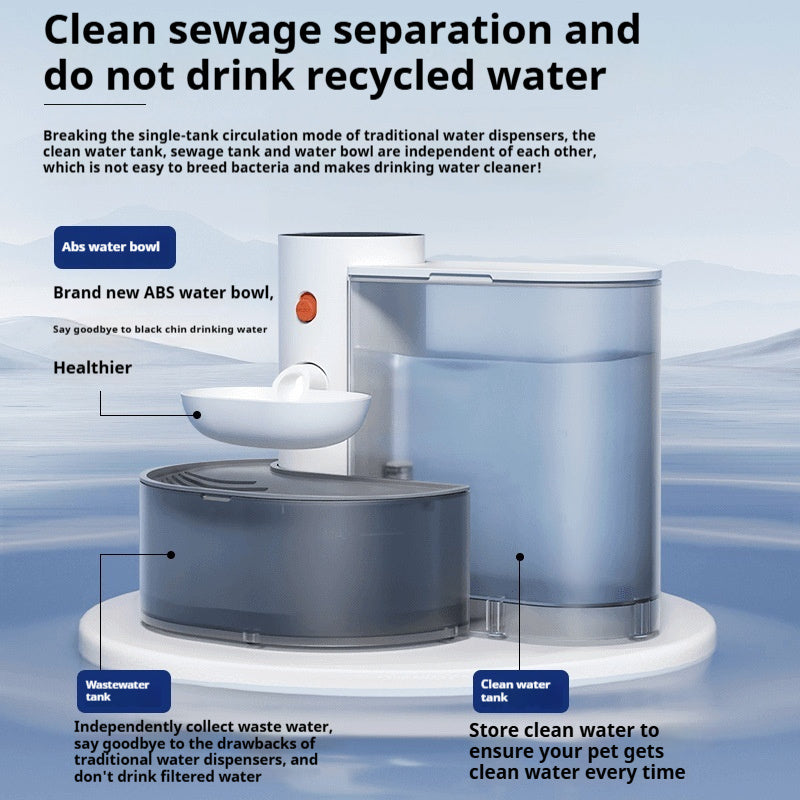 Dump Cat Water Fountain Rechargeable Automatic | Yazijico™ 