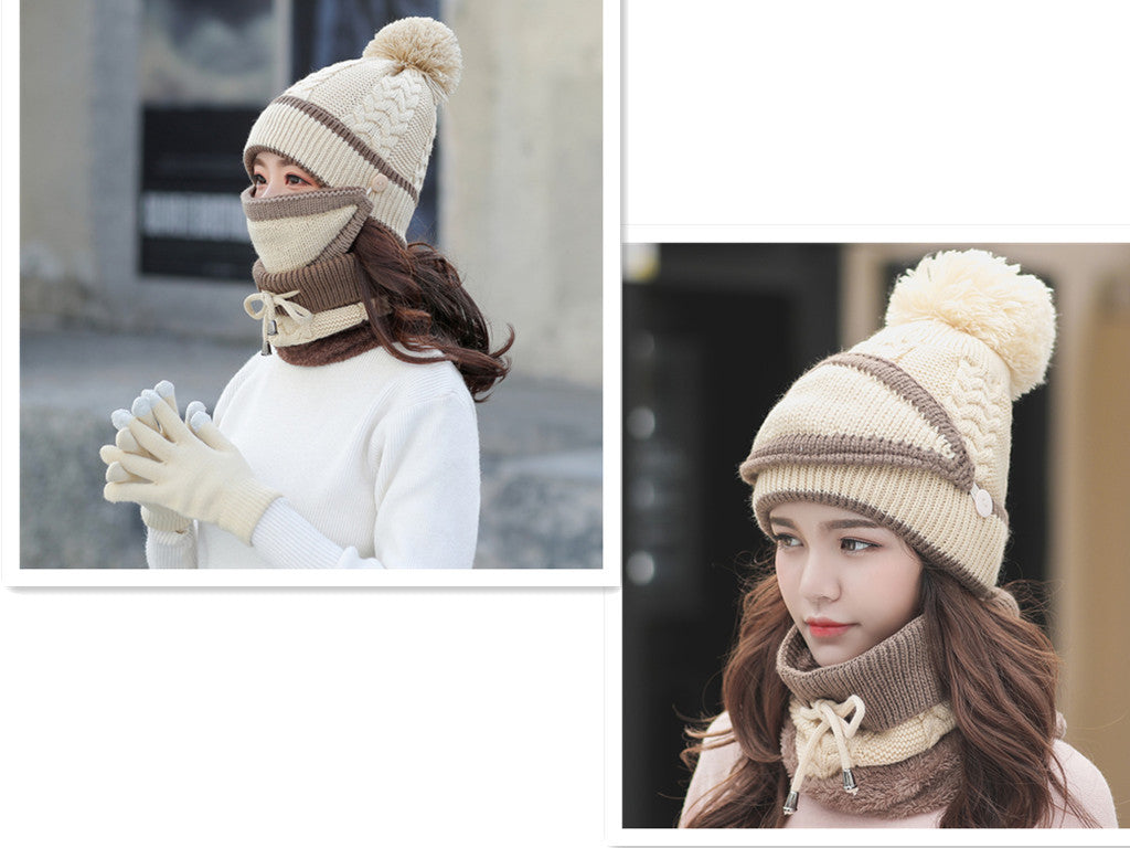 Plus velvet thick bib mask Fashionable  | Yazijico™