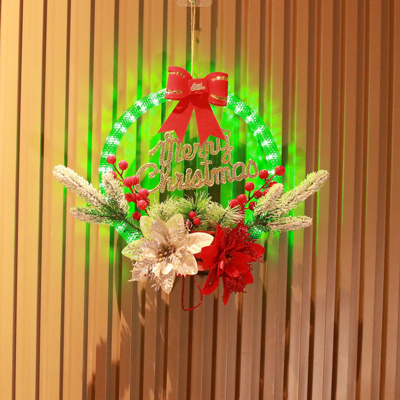 Christmas Luminous Garland Door Hanging  | Yazijico™ 