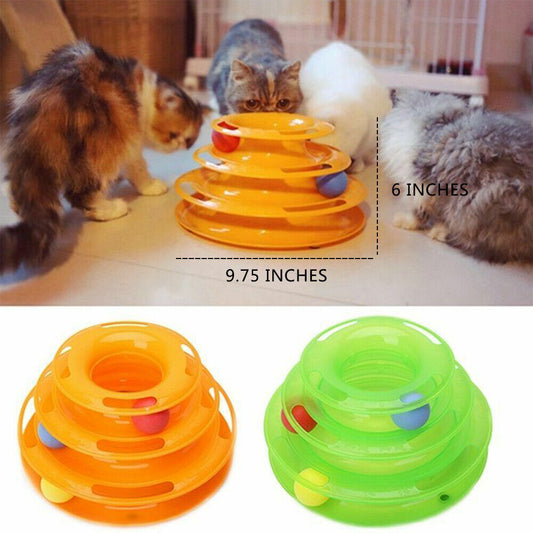 Pet Cat Crazy Ball Disk Interactive Toys| Yazijico™ 