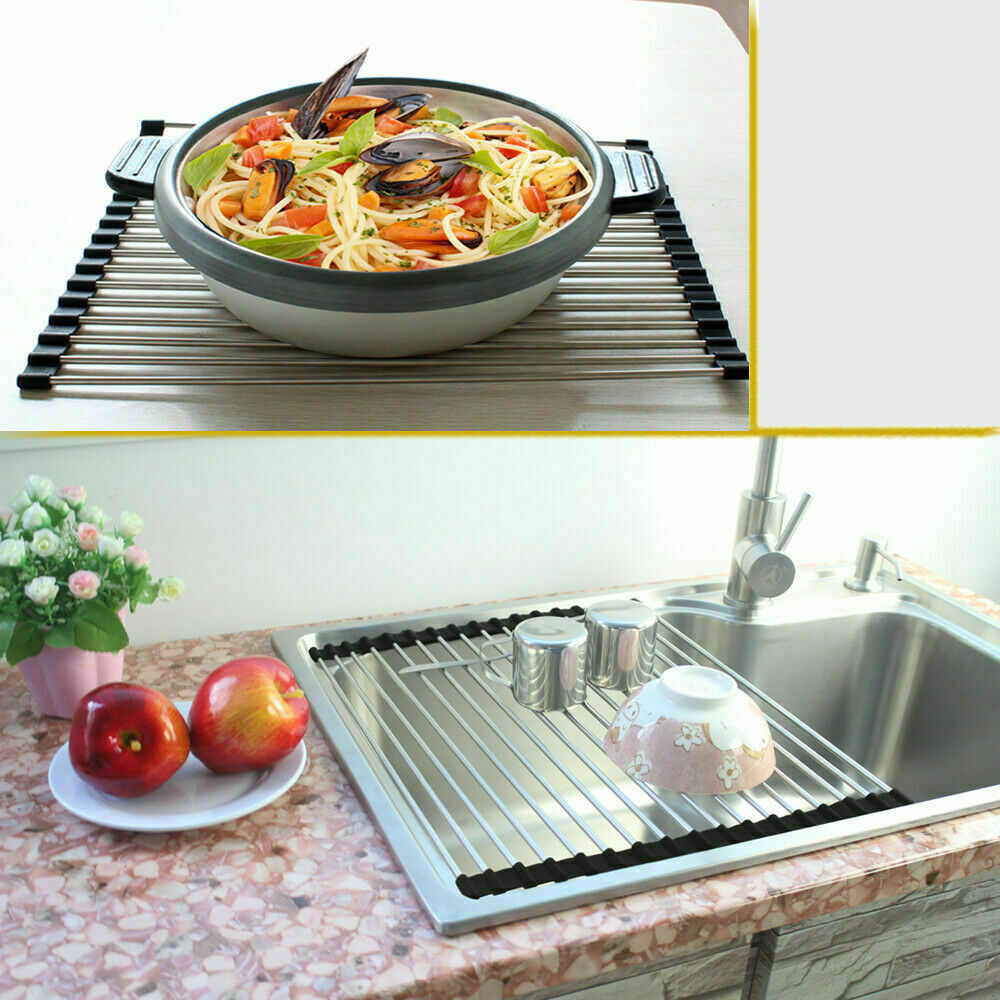 Kitchen Stainless Steel Mat Roll Up | Yazijico™ 