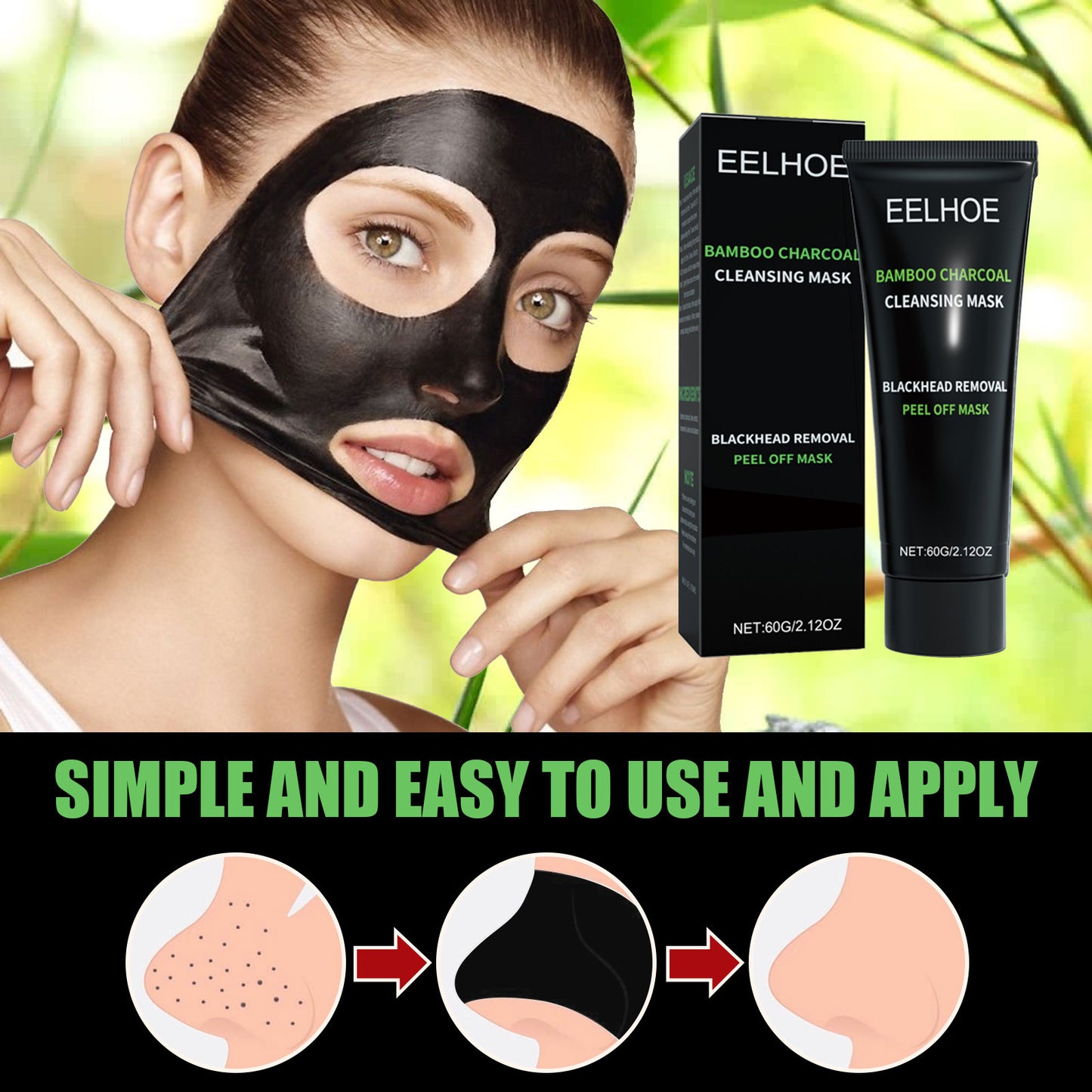 Bamboo Charcoal Blackhead Removal EELHOE | Yazijico™