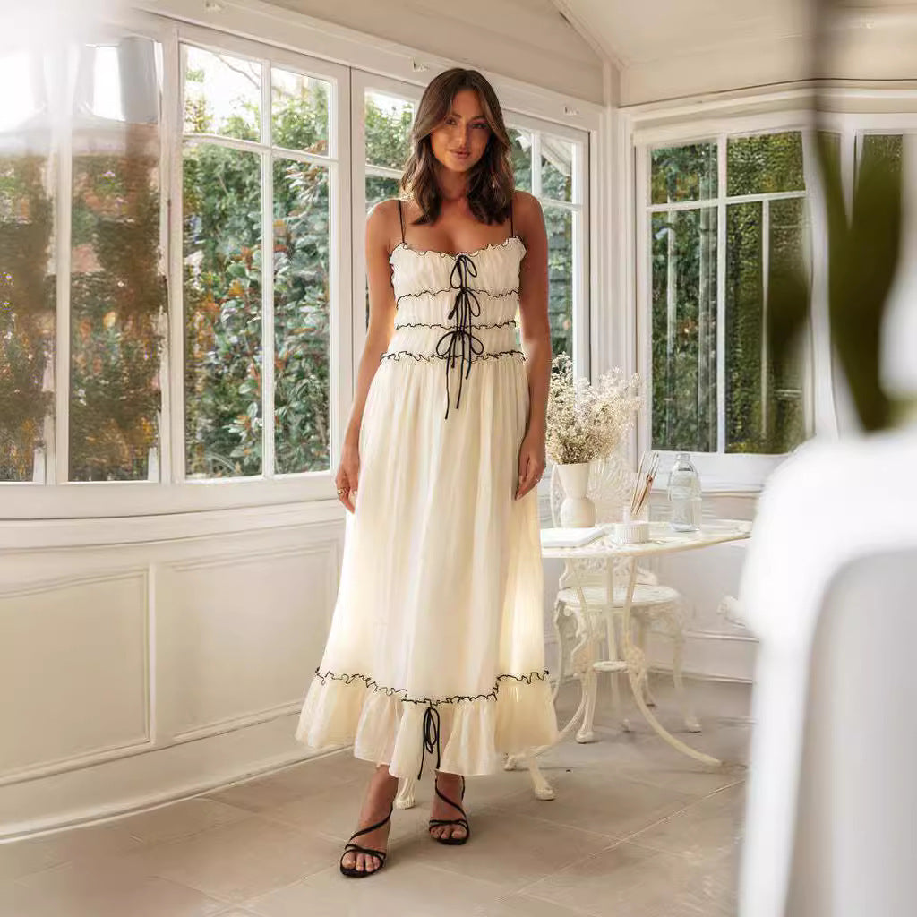 Summer Suspender Spaghetti Strap Long Dresses   Yazijico™