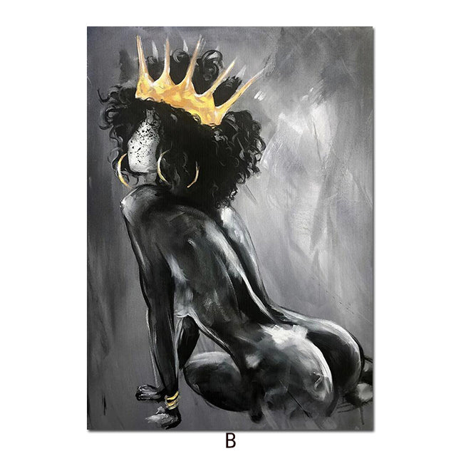 black canvas painting wall art home decor