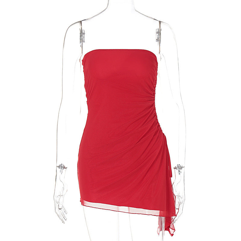 Tube-top Split Dress Summer Ins Fashion Backless| Yazijico™