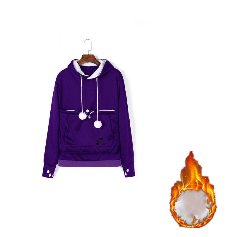 Hoodies Pullover Sweatshirts With Pet Pocket | Yazijico™