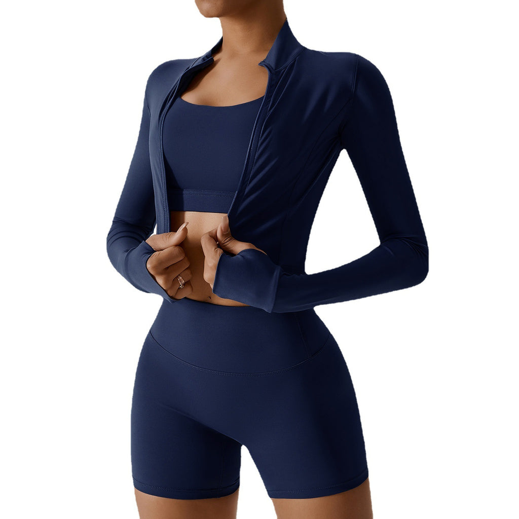 Outdoor Sports Skinny Yoga Clothes Suit Nude Feel  | Yazijico™ 