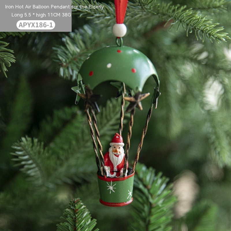 Nordic Iron Christmas Hot Air Balloon Parachute | Yazijico™ 