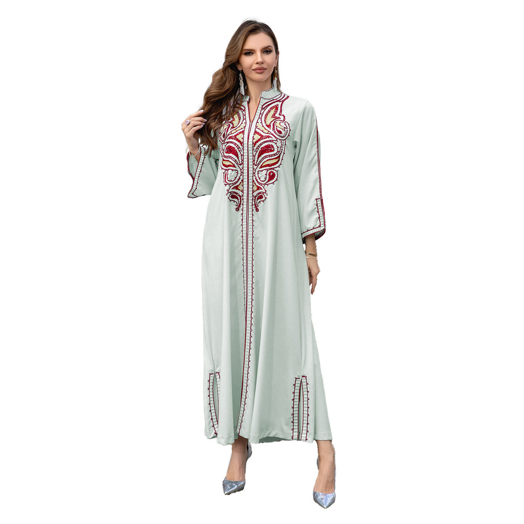 Muslim Middle East Embroidery Women Dress  Yazijico™