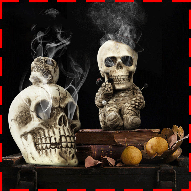 resin crafts halloween decorations home skull aromatherapy home decor