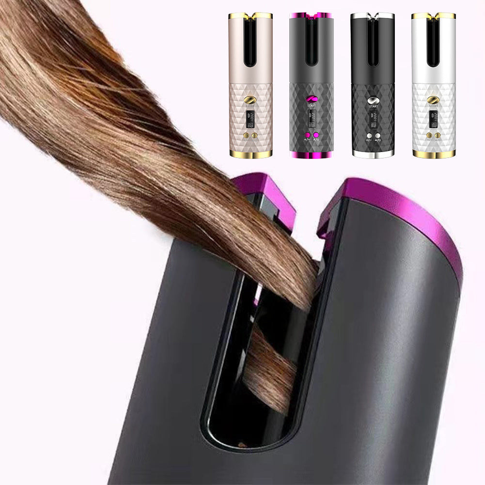 Electric Display Rotating Cordless Hair Curler | Yazijico™ 