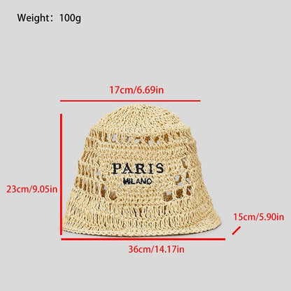 Hand-made Bucket Hat Embroidered Handwriting | Yazijico™  