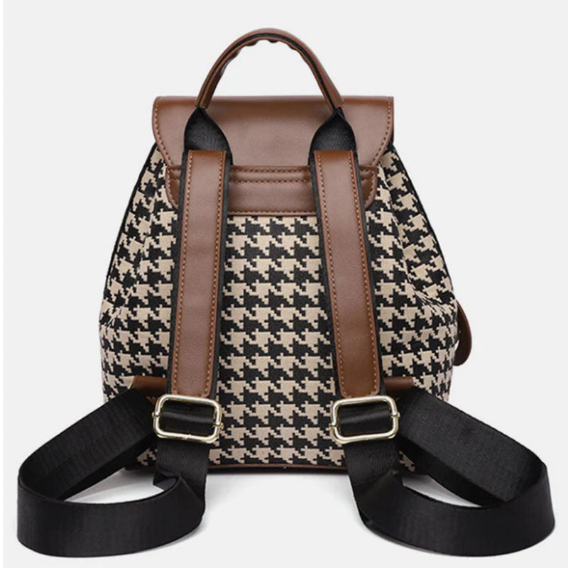 Houndstooth Backpack Women High Capacity  Yazijico™ 