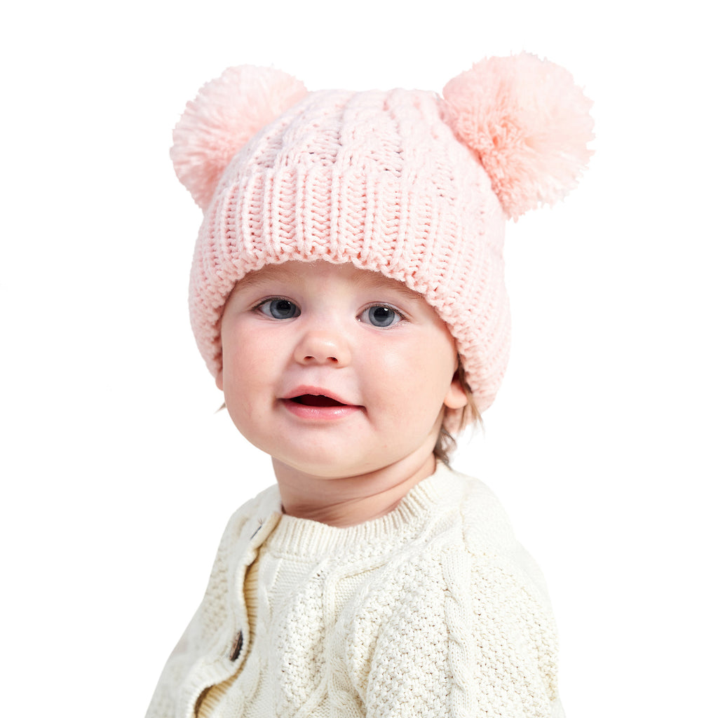 Twisted Woolen Yarn Double Ball Children's Hat | Yazijico™ 