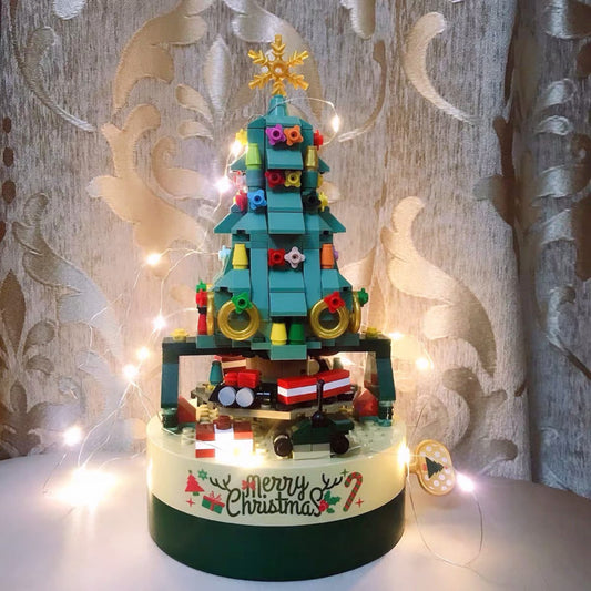 Christmas Tree Blocks Spin Music Box | Yazijico™ 