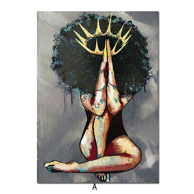 black canvas painting wall art home decor