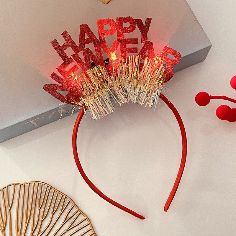 Christmas With Light Headband Snowflake Women's | Yazijico™