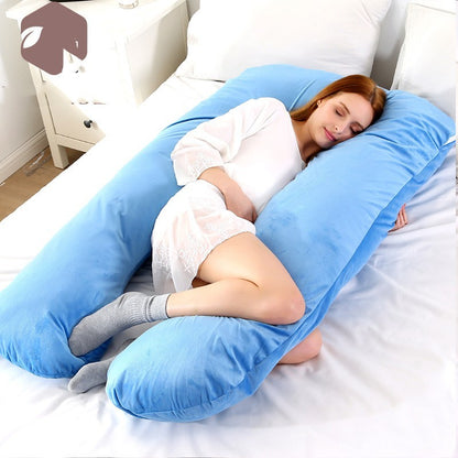 Oreiller en coton en forme de U pour femmes enceintes | Yazijico™