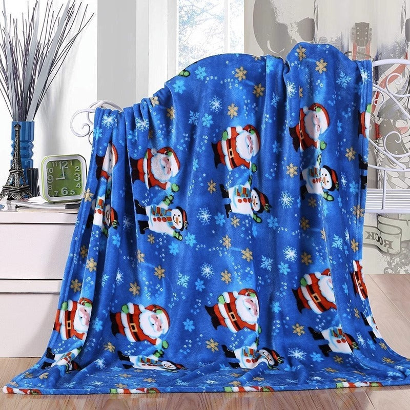 Christmas Print Blanket Winter Double-sided| Yazijico™ 