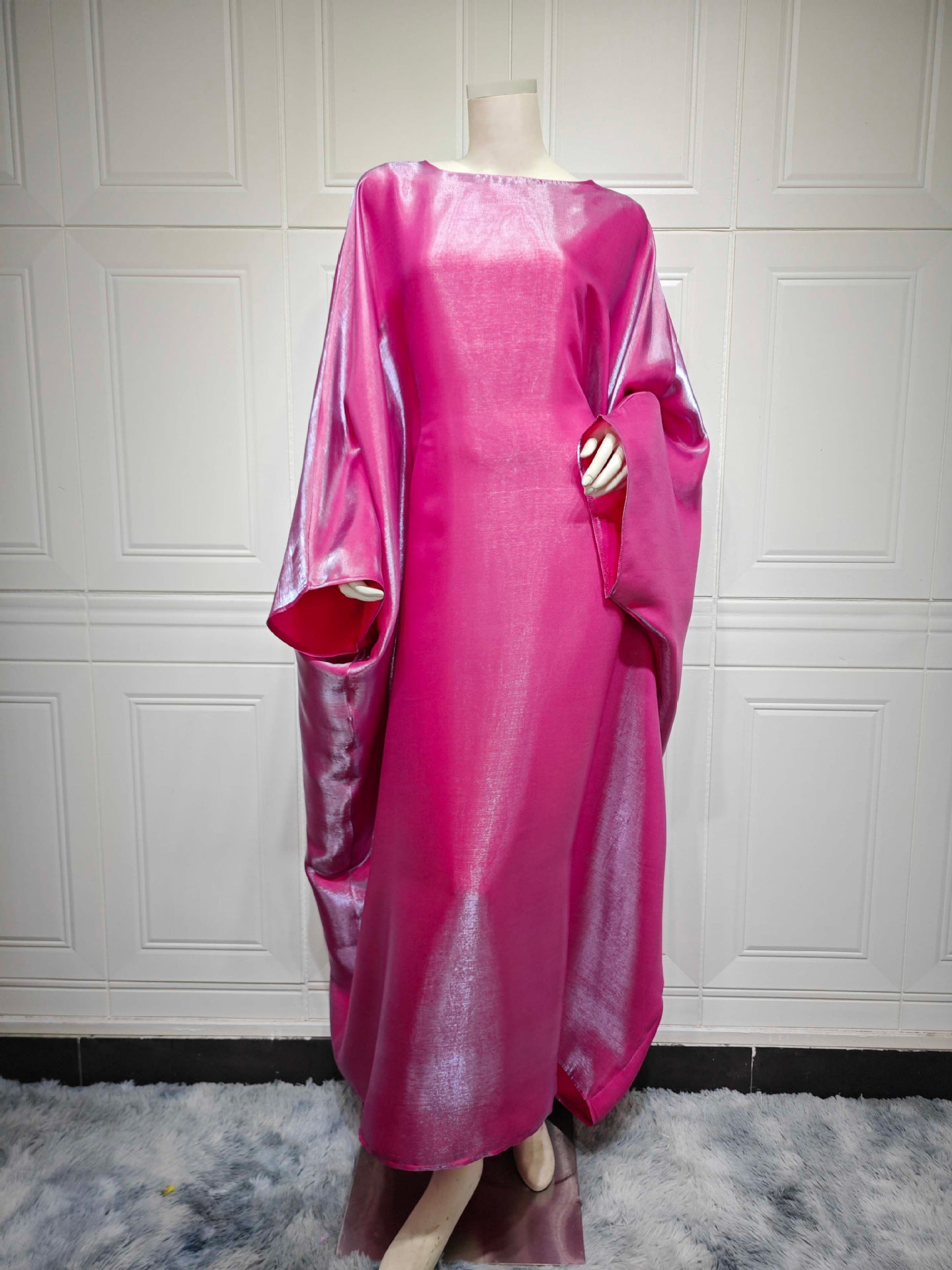Middle East Fashion Fil-Lumiere Satin Waist Dress | Yazijico™
